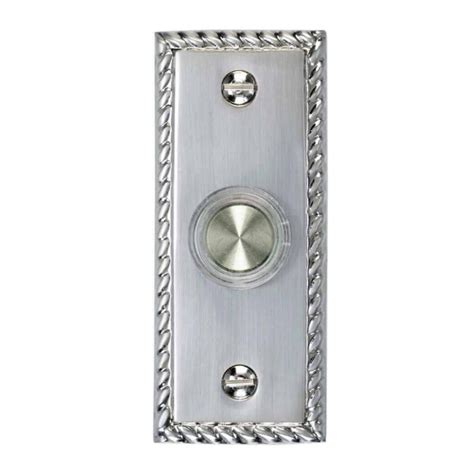 DH1667L Real Brass Wired Lighted Push Button with 